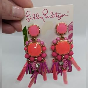 NEW Lilly Pulitzer Pink Dangle earrings